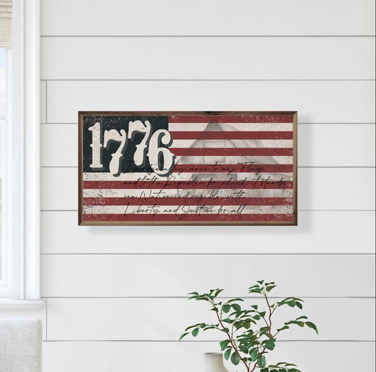 Distressed 1776 Flag