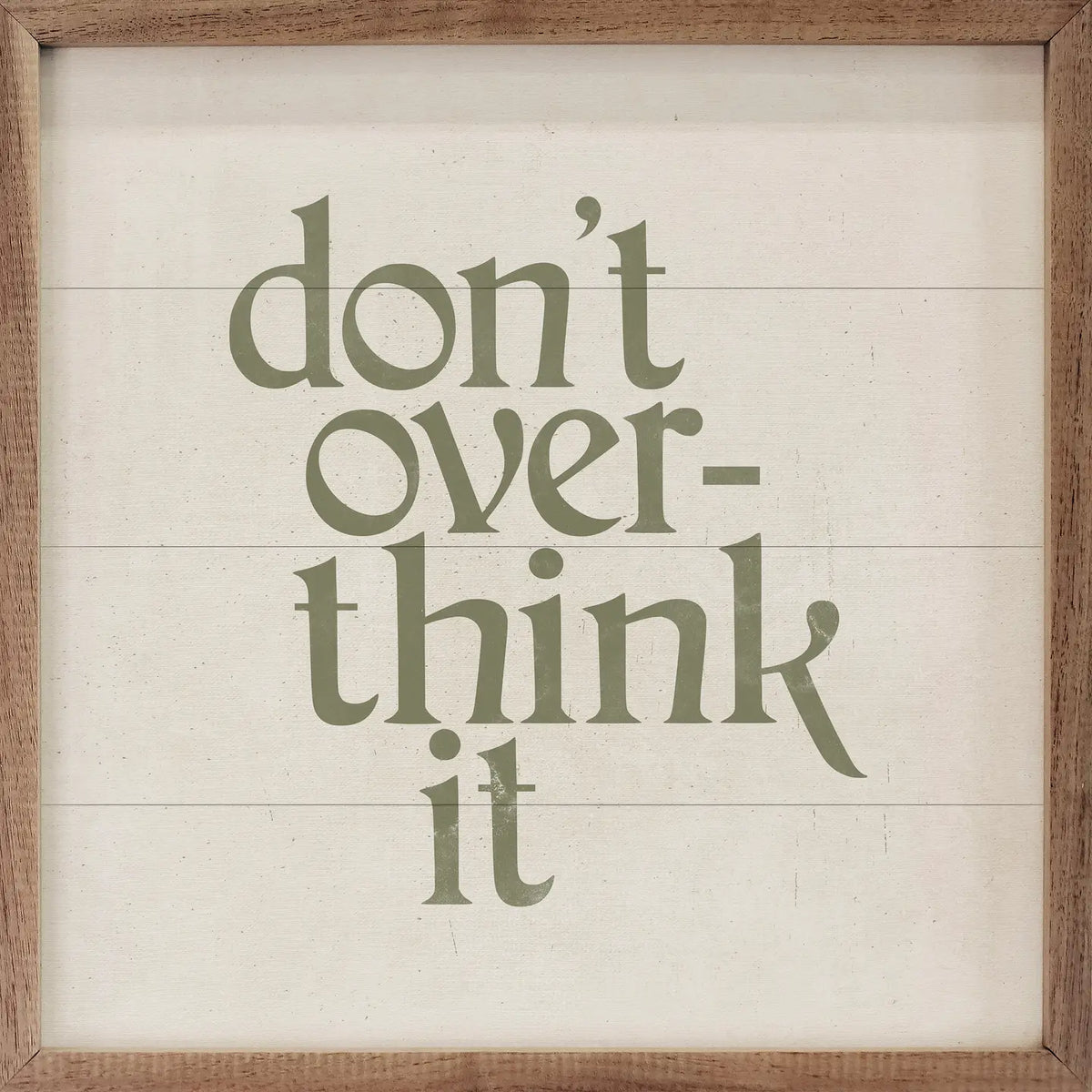 Don't Over Think It White