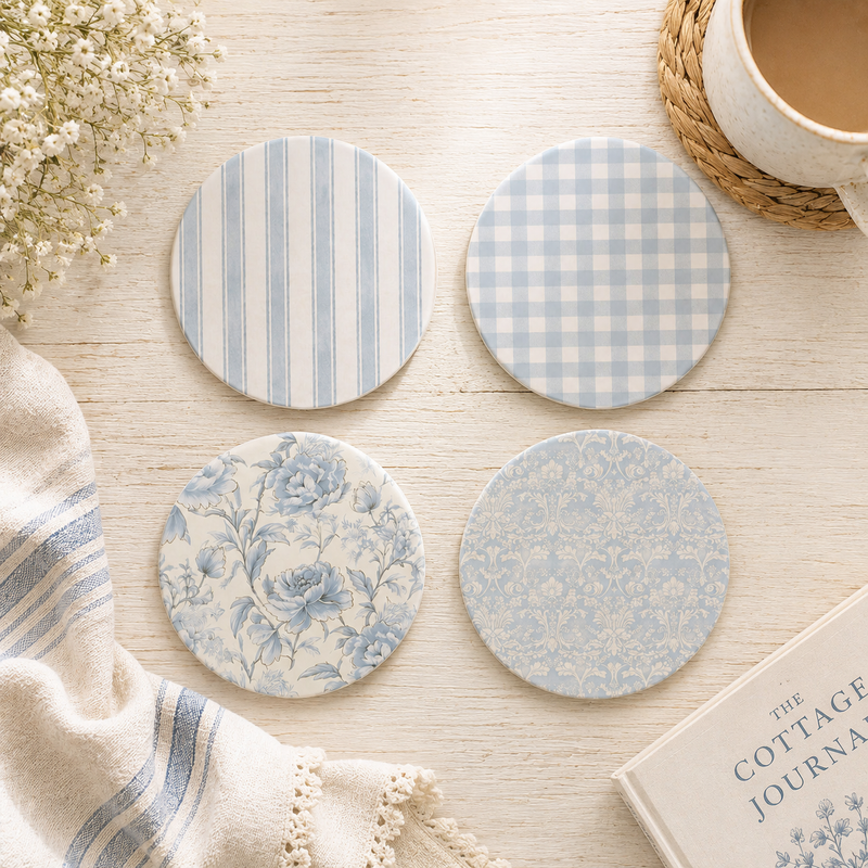 French Country Ceramic Coasters