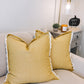 Mustard Fringe Pillow