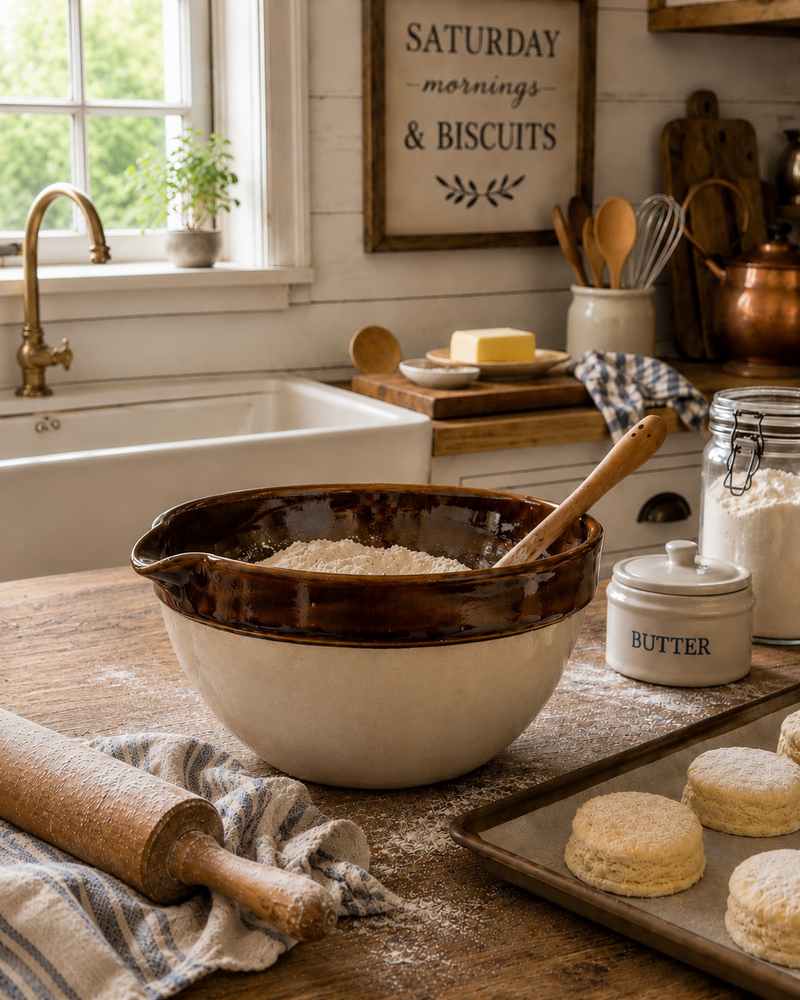 Heritage Stoneware Large Bowl