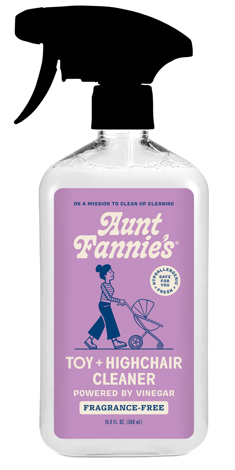 Close-up bottle of eco toy and highchair cleaner