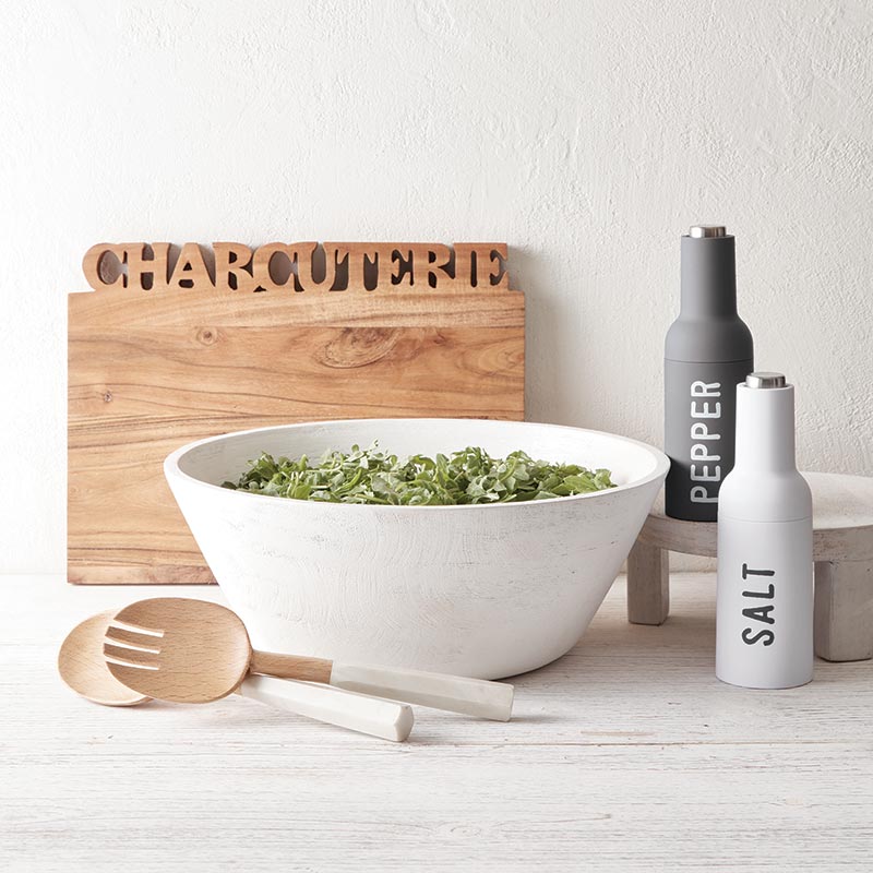 Electric Matte White Salt Grinder