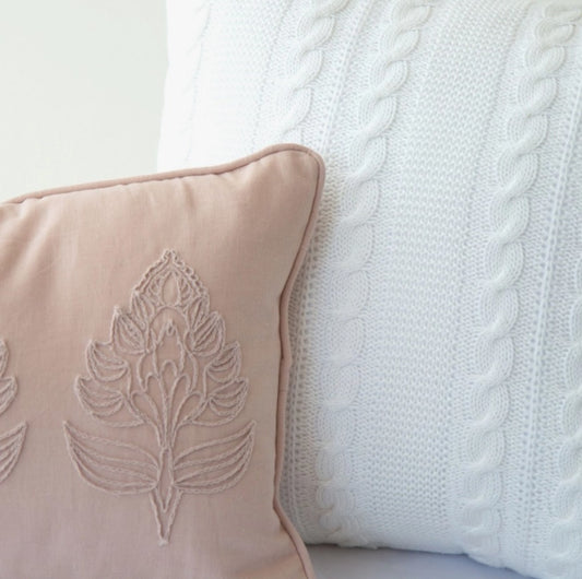 Esther Modern Farmhouse Rose Pillows | Set of 2