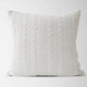 Luna Cable Knit Cotton Pillow Cover