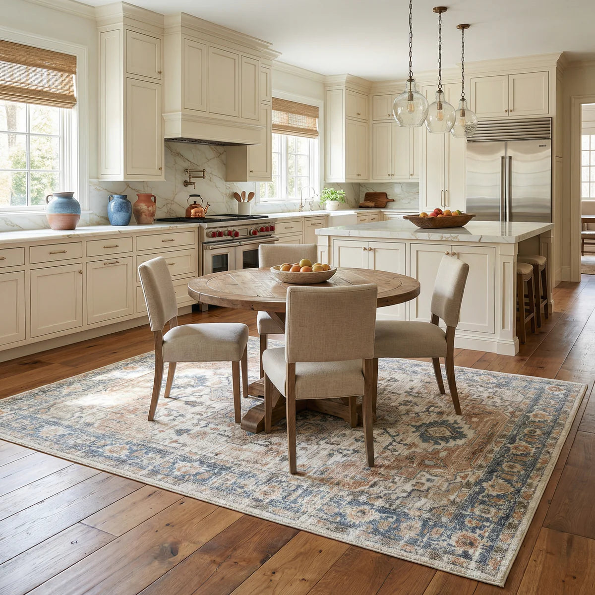 Ezri Cream Washable Area Rug