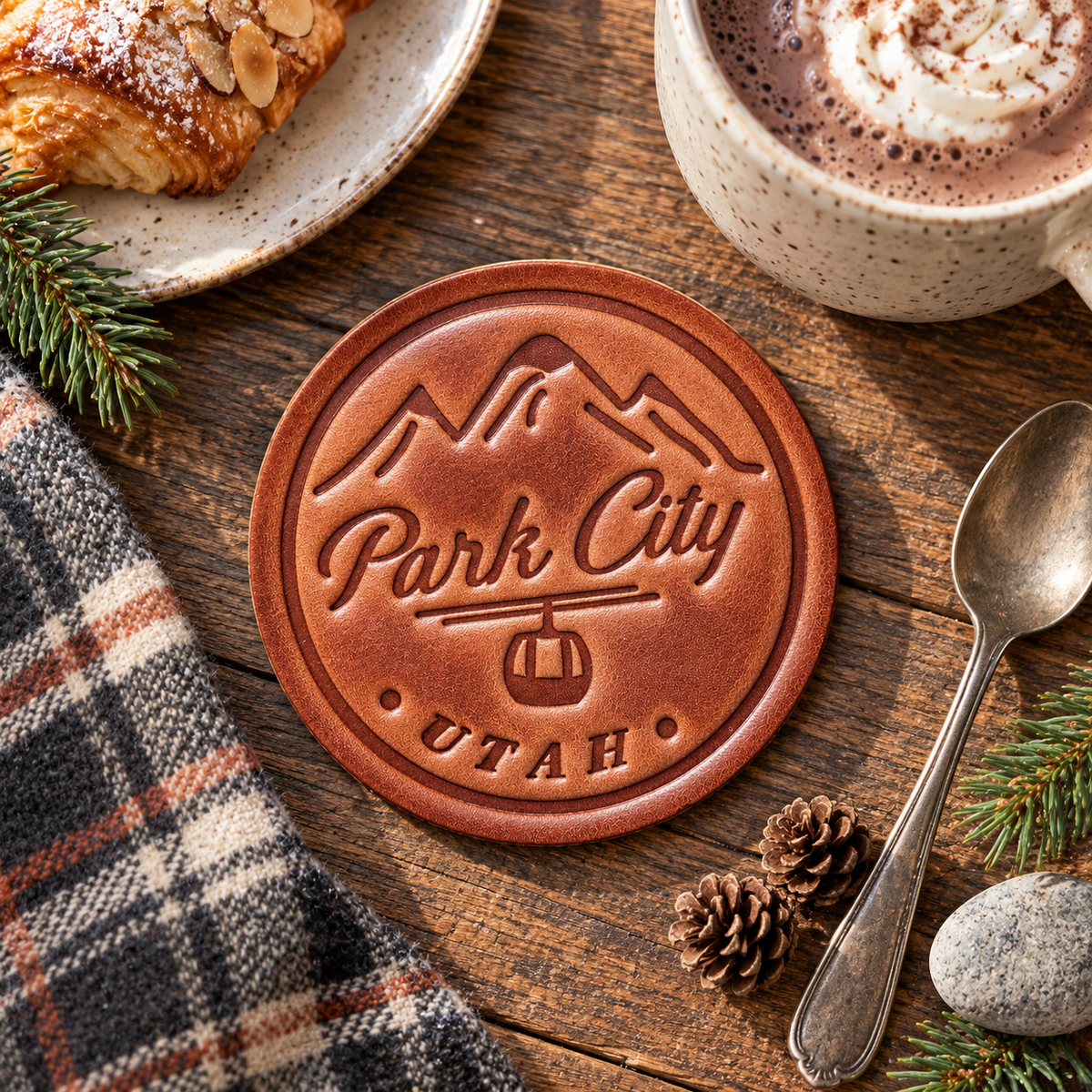 Park City Utah Leather Coaster