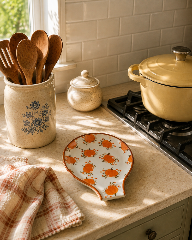 Pumpkin Pattern Spoon Rest