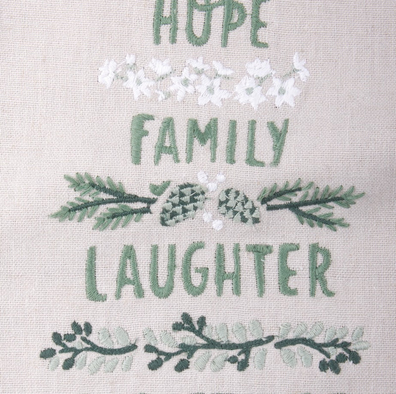 Family Laughter Christmas Kitchen Towel