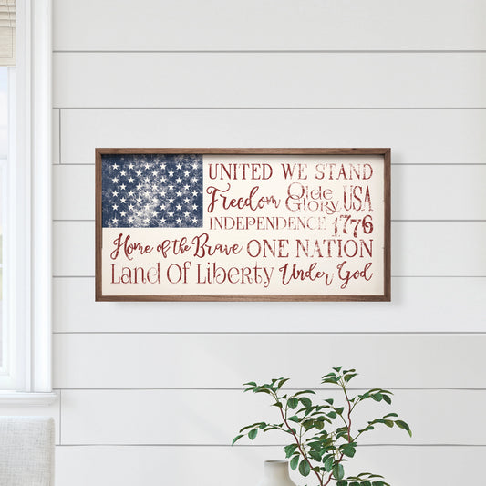 Patriotic Flag Words