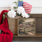 Flags On Wooden Fence