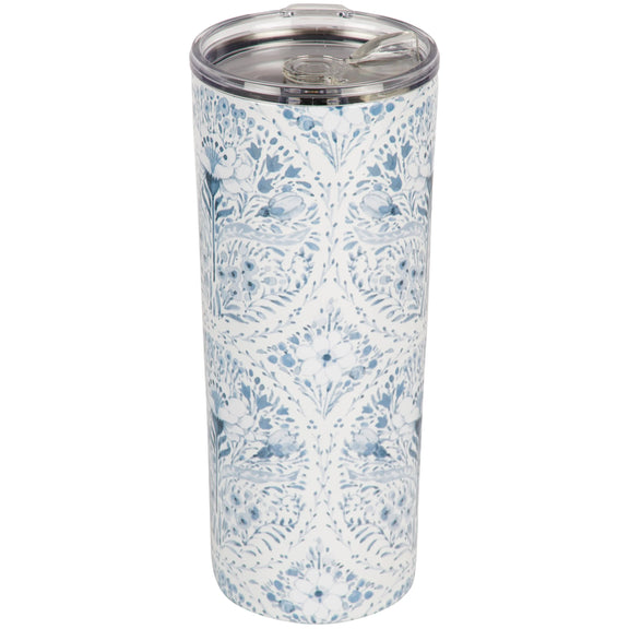 cottagecore floral travel mug