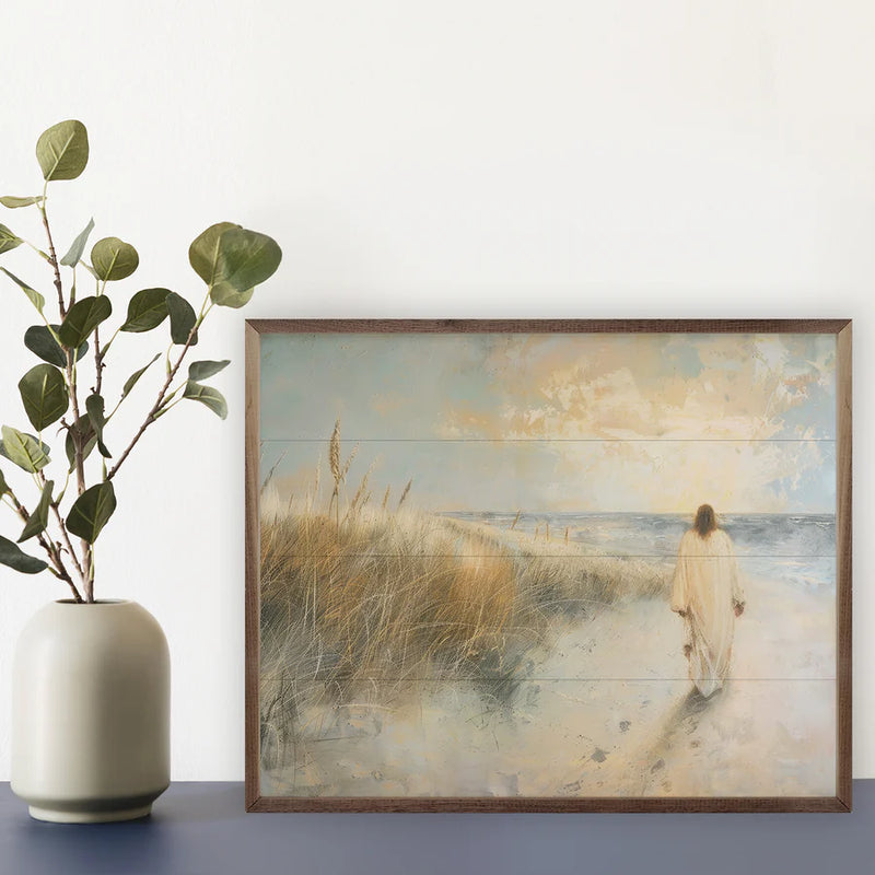 Footprints In The Sand Wall Art