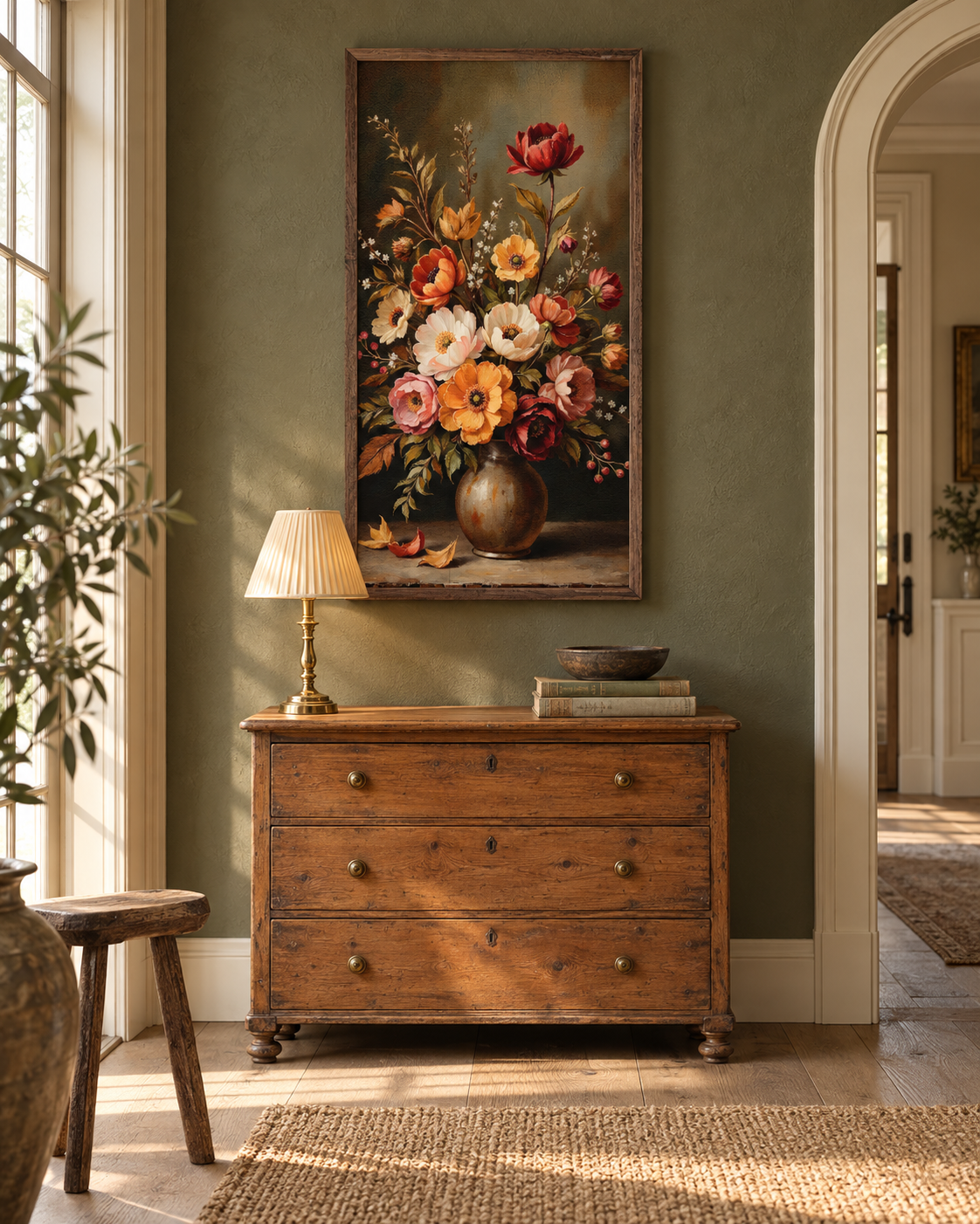 Tall Autumn Bouquet Wall Art