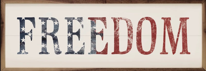 farmhouse Americana flag decor