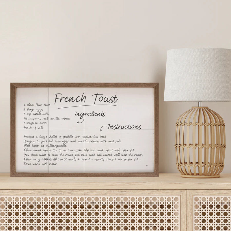 French Toast Recipe Sign