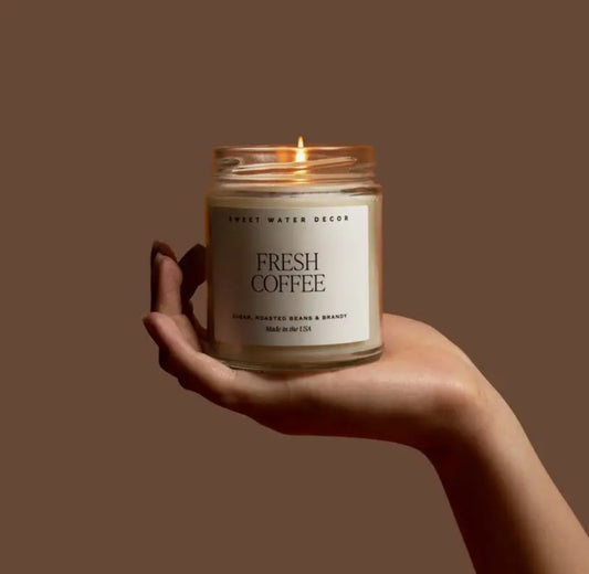 Fresh Coffee Soy Candle | Clear Jar | Preorder