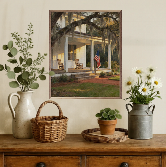 Front Porch Southern Homestead – Americana Wall Art