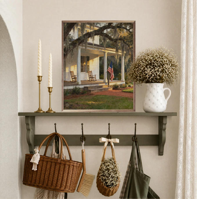 Front Porch Southern Homestead – Americana Wall Art