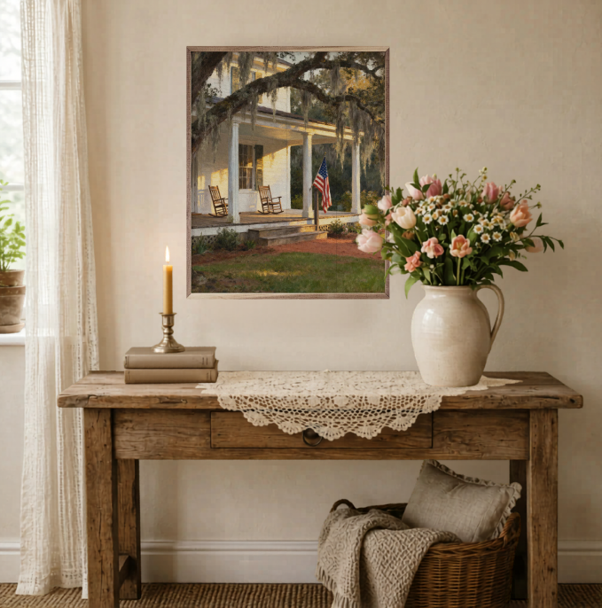 Front Porch Southern Homestead – Americana Wall Art