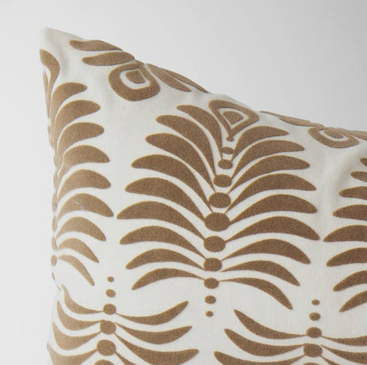 Serena Velvet Embossed Damask Pillow