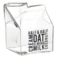 Glass Milk Carton Creamer