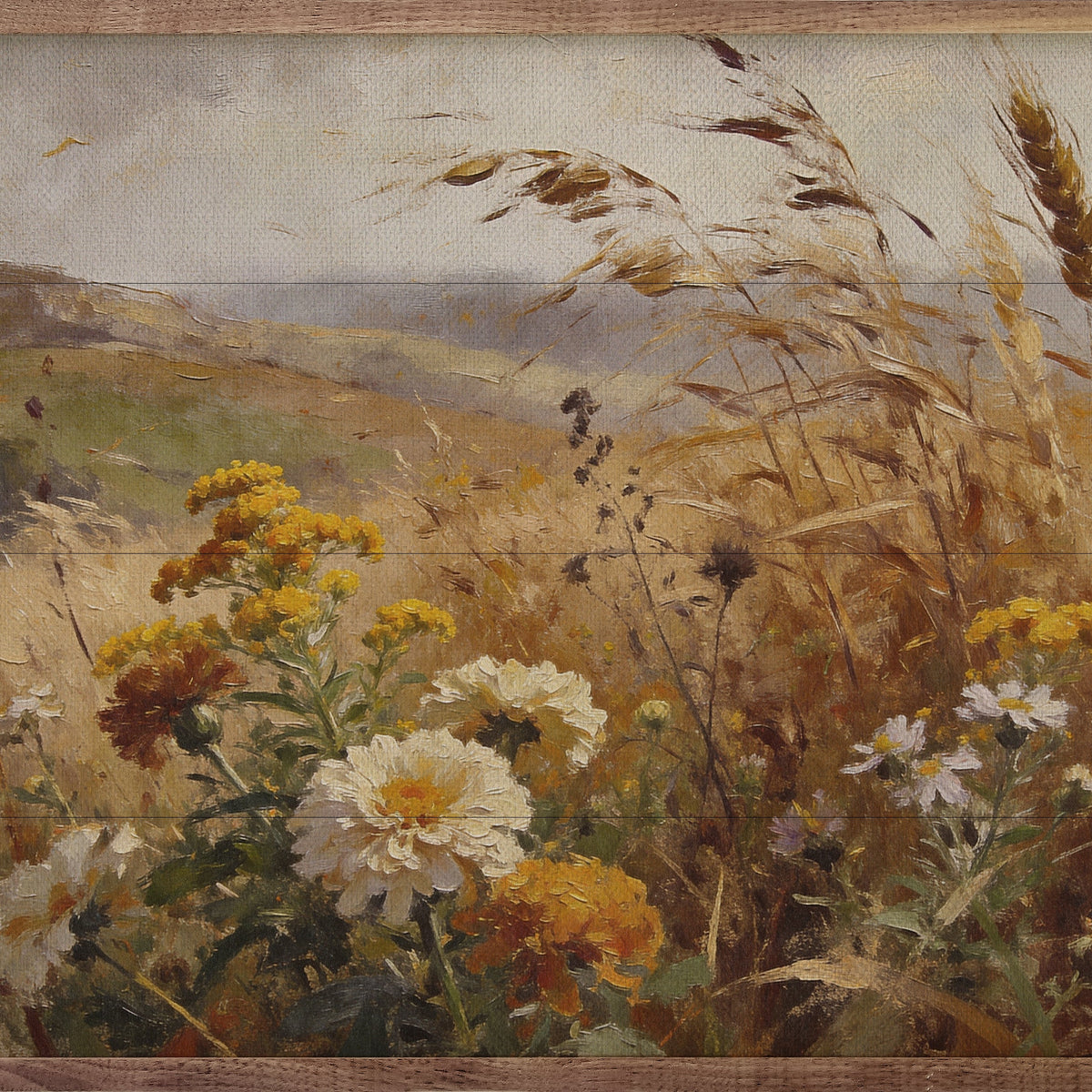 Golden Prairie In Bloom Wall Art