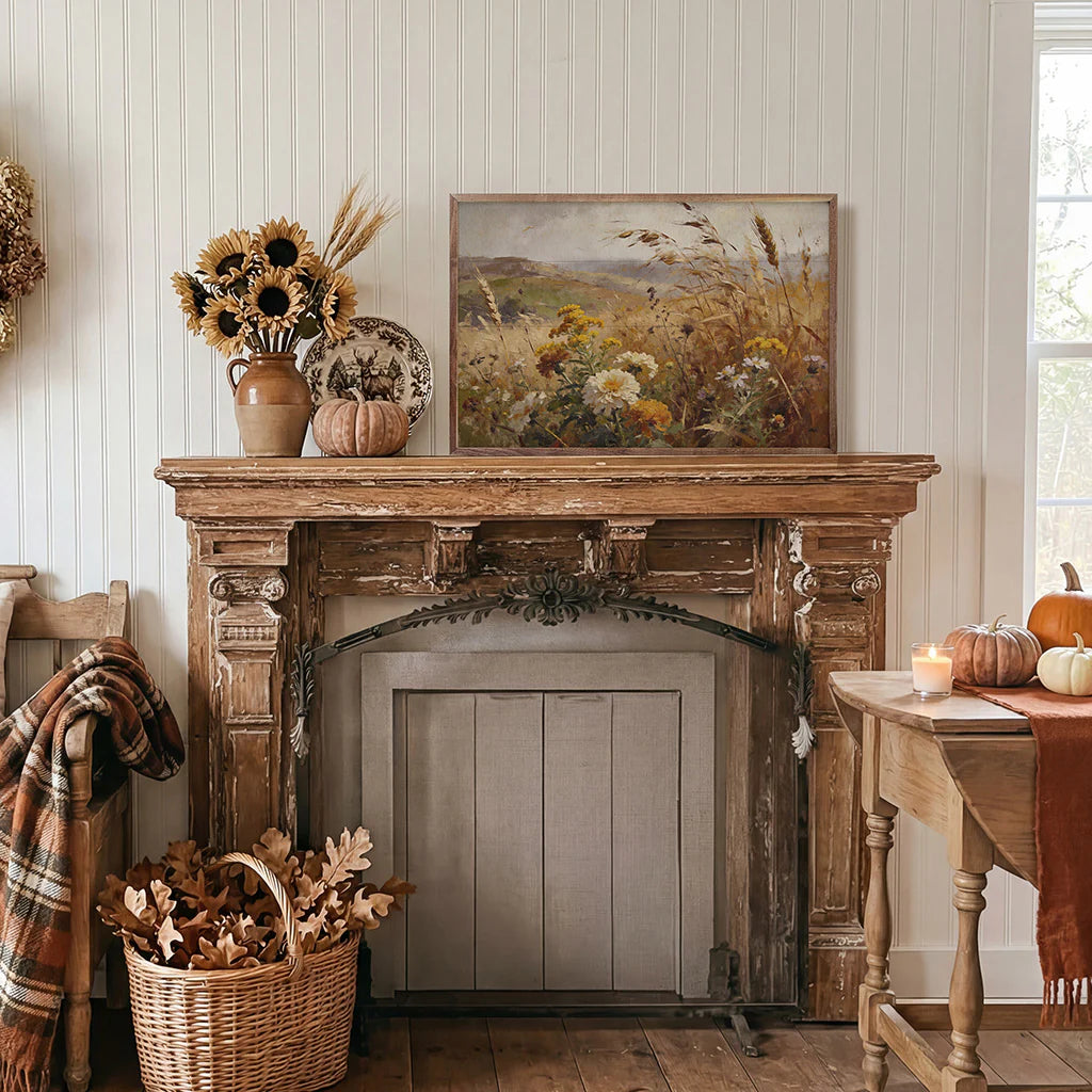 Golden Prairie In Bloom Wall Art