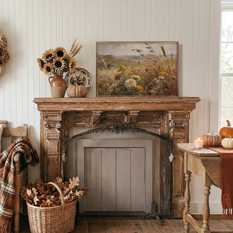 Golden Prairie In Bloom Wall Art