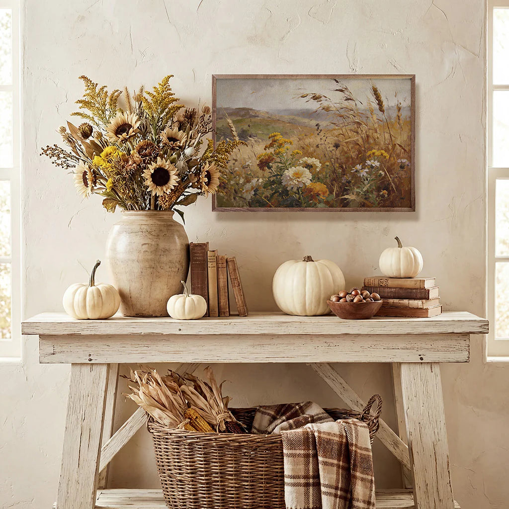 Golden Prairie In Bloom Wall Art