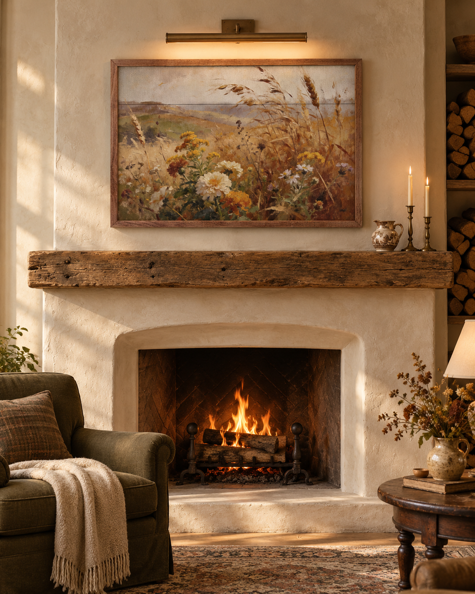 Golden Prairie In Bloom Wall Art