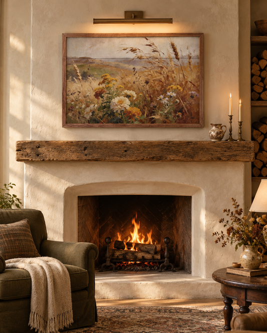 Golden Prairie In Bloom Wall Art