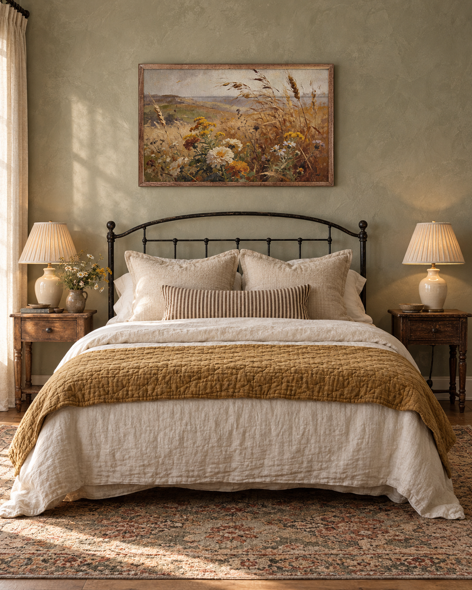 Golden Prairie In Bloom Wall Art