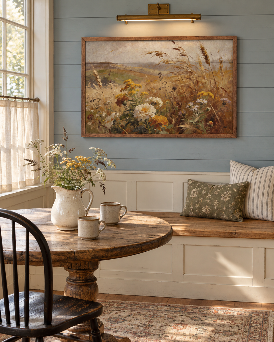 Golden Prairie In Bloom Wall Art