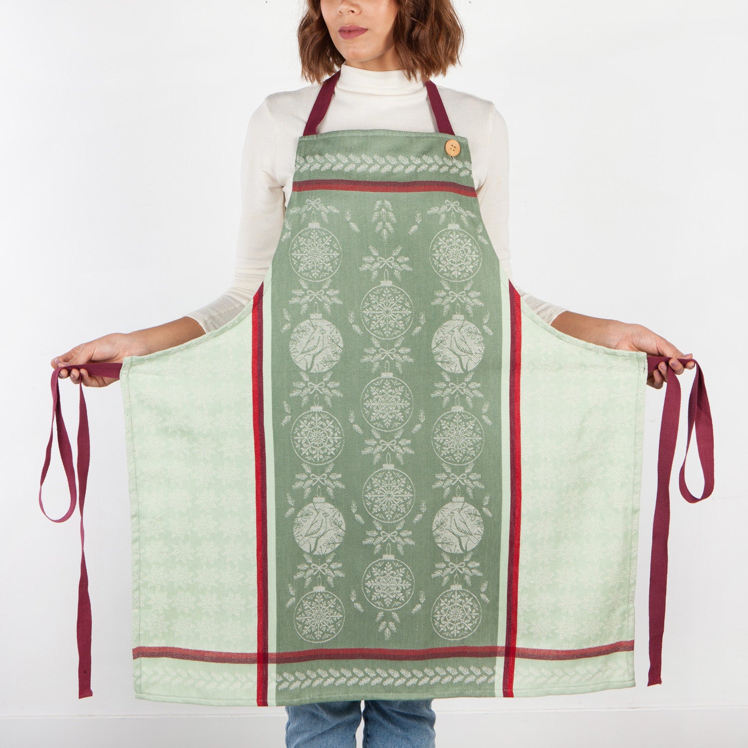 Good Tidings Jacquard Apron