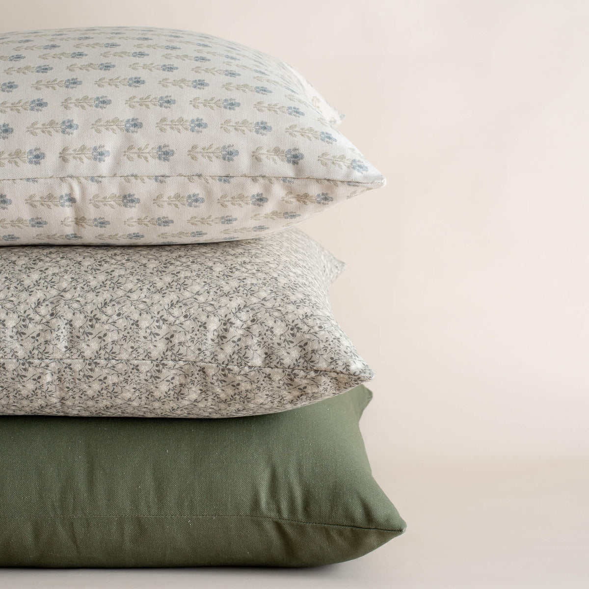 Sylvie Sage Green Floral Pillow Cover
