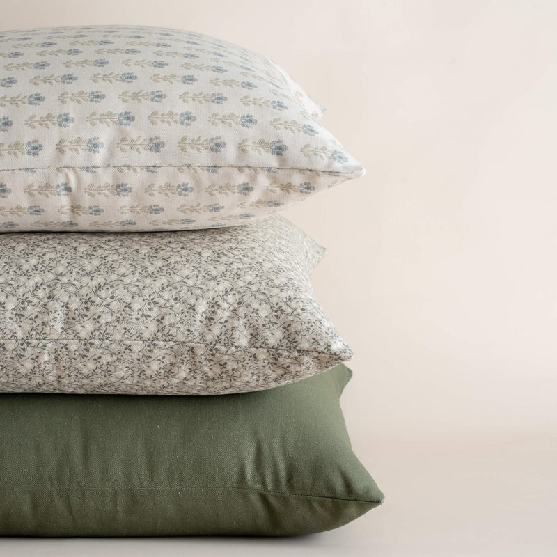 Sylvie Sage Green Floral Pillow Cover