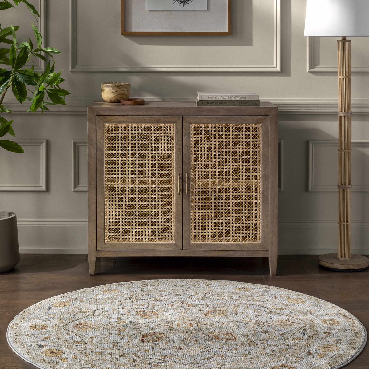 Huguley Floral Cream Luxe Rug