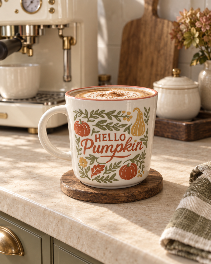 Hello Pumpkin Ceramic Mug