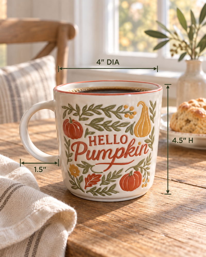 Hello Pumpkin Ceramic Mug