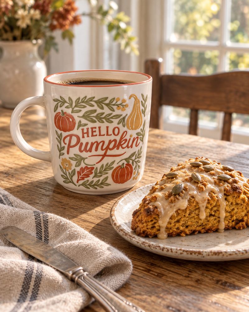 Hello Pumpkin Ceramic Mug