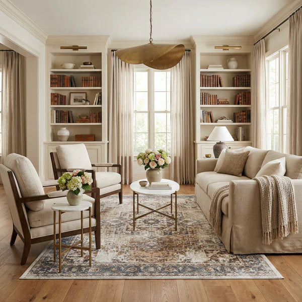 Heritage Style Flat Pile Washable Rug