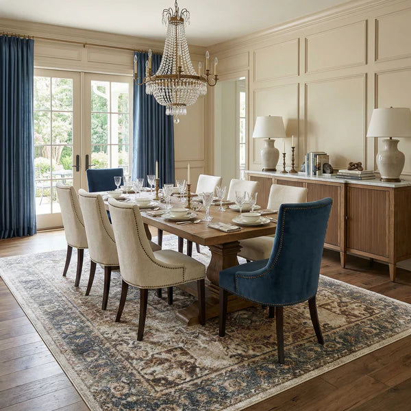 Heritage Style Flat Pile Washable Rug