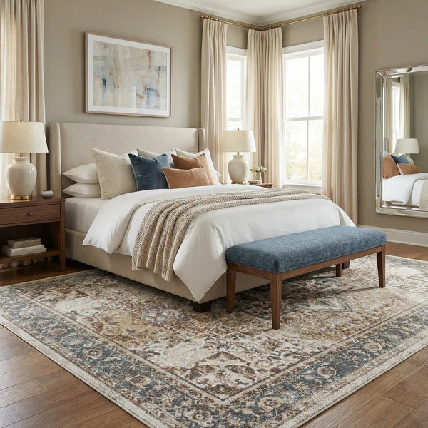 Heritage Style Flat Pile Washable Rug