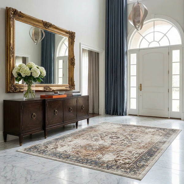 Heritage Style Flat Pile Washable Rug