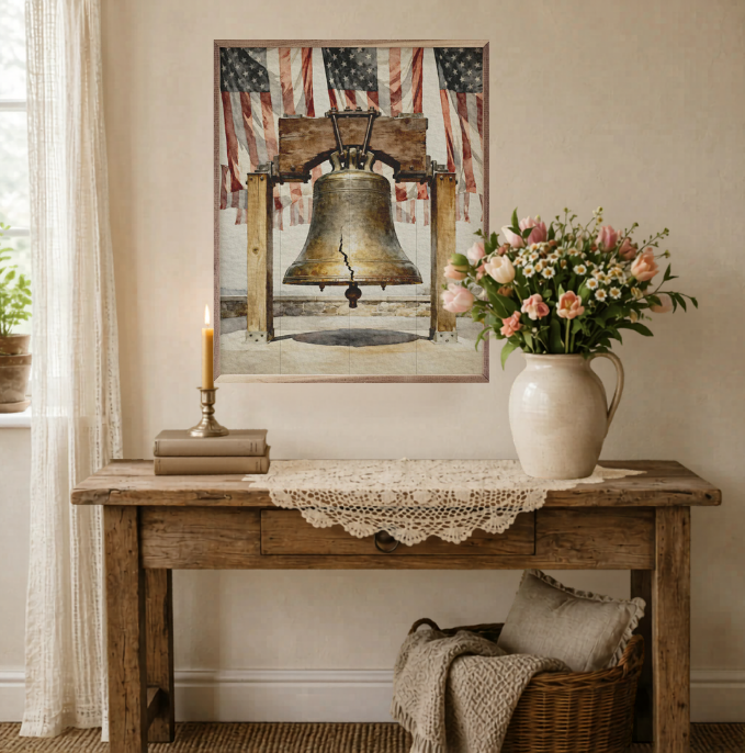 Historic Liberty Bell – Patriotic Wall Art