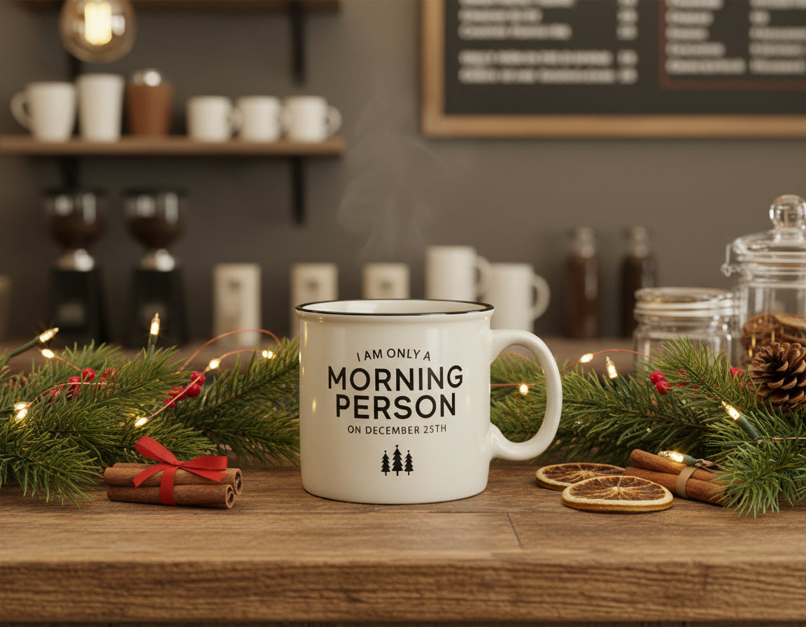 Morning Person Holiday Mug