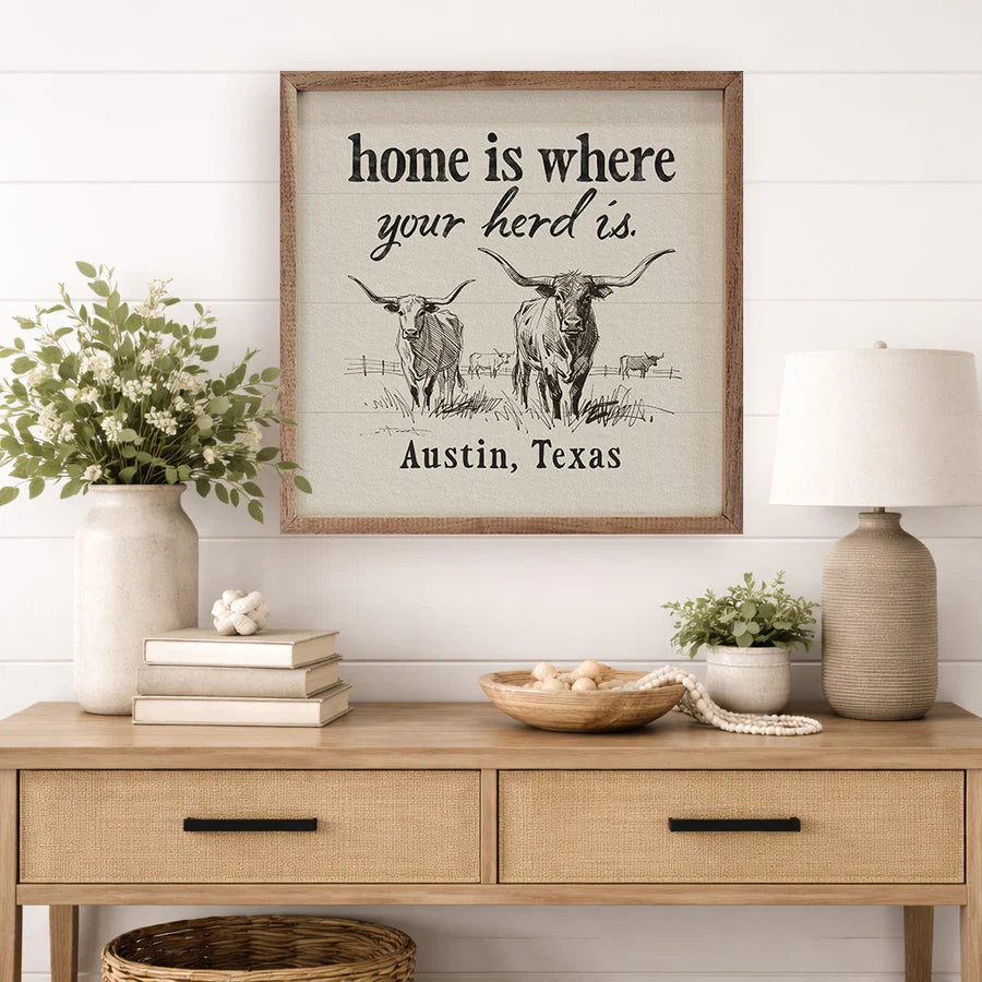 nostalgic ranch style personalized decor
