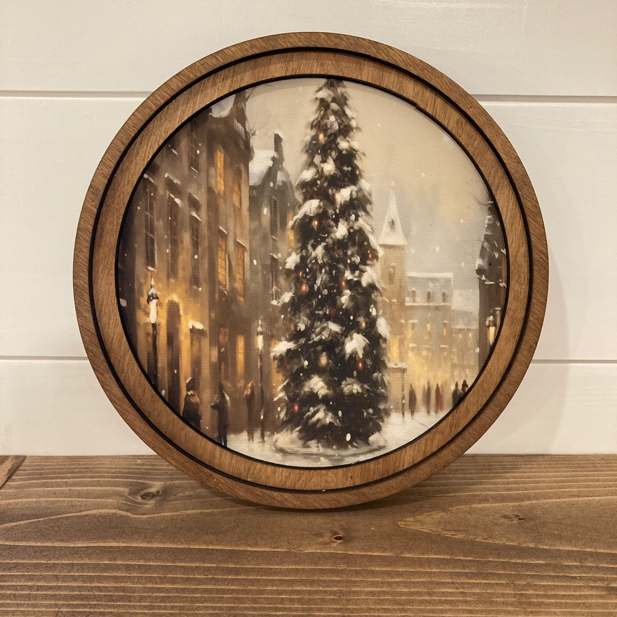 Christmas On Main Street Framed Art