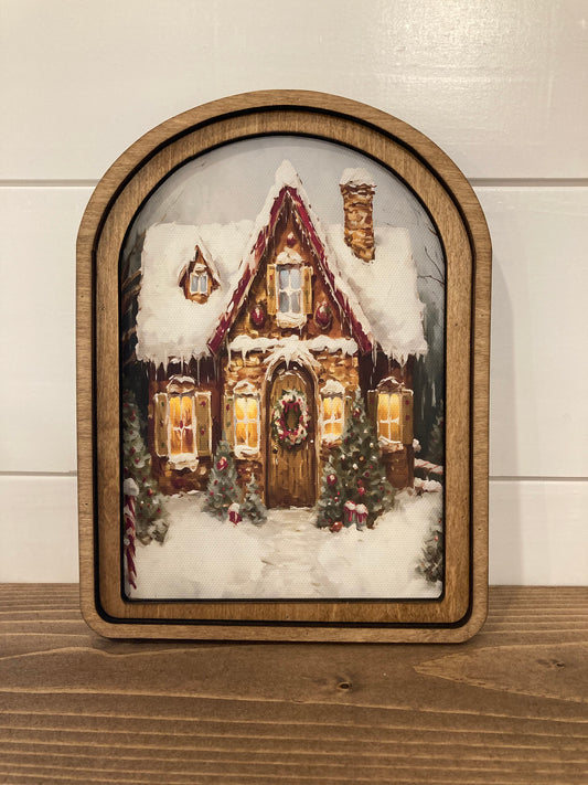 Gingerbread House Mini Sign